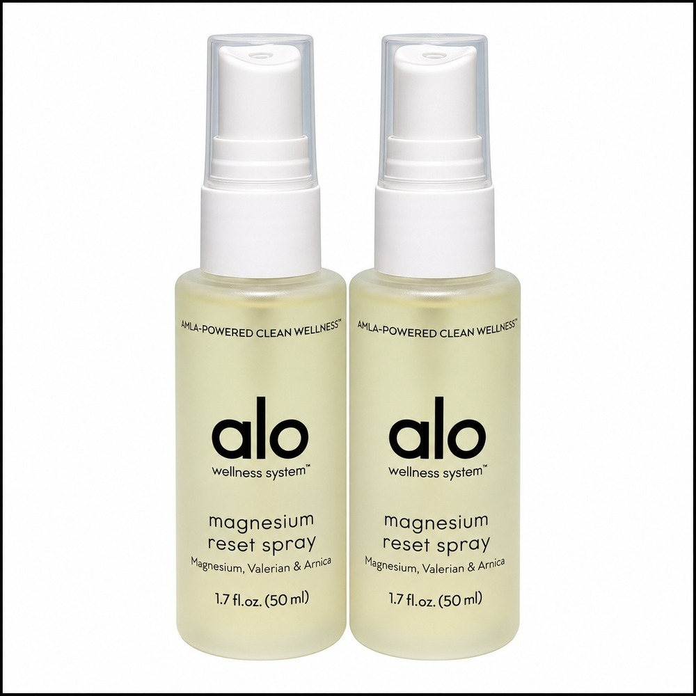Alo Yoga Magnesium Reset Spray 1.7oz Duo Amla Valerian Arnica Muscle Recovery